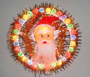 크리스마스 트리 위에 플라스틱 프레임 전구 램프 싼 크리스마스 트리 위쪽 플라스틱 프레임 전구 램프