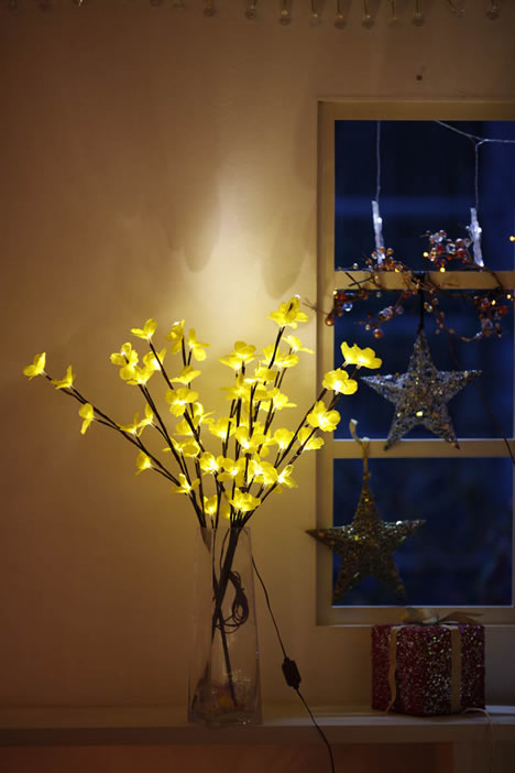 FY-50015 LED billig Zweig Weihnachtsbaum kleine LED-Leuchten Lampe Lampe