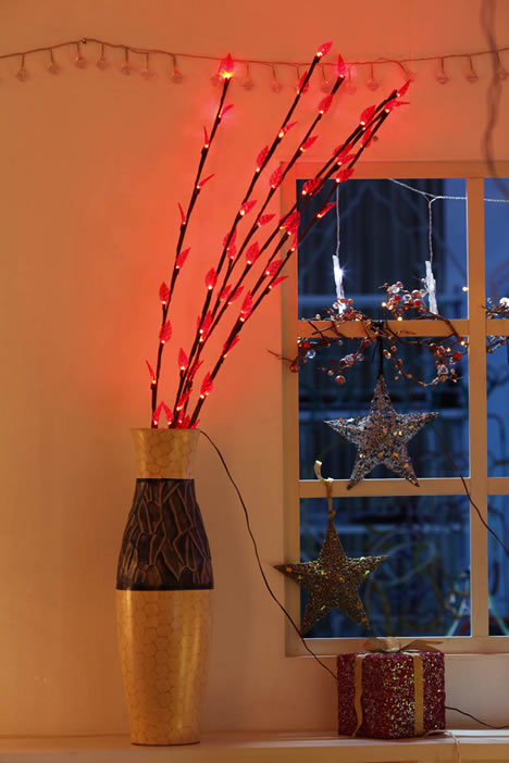 FY-50019 LED billig Zweig Weihnachtsbaum kleine LED-Leuchten Lampe Lampe